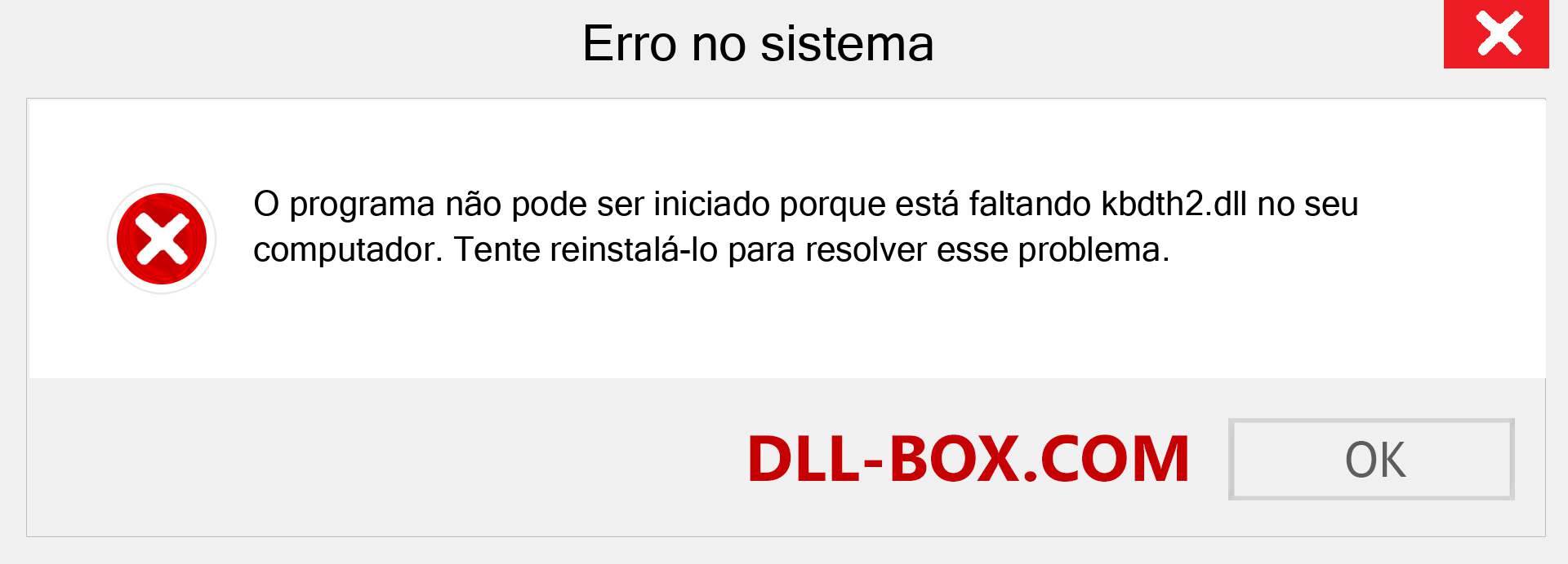 Arquivo kbdth2.dll ausente ?. Download para Windows 7, 8, 10 - Correção de erro ausente kbdth2 dll no Windows, fotos, imagens